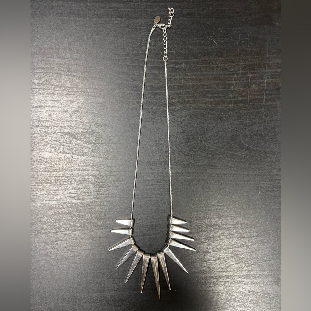 Express Metallic Spike Necklace